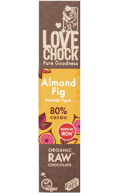 Lovechock Almond fig 80% cacao bio & raw 40g